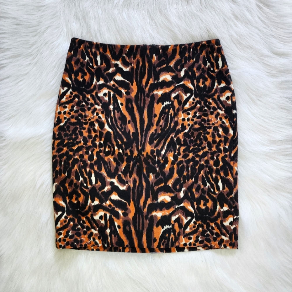 Talbots Petites Cheetah Print Mini Skirt NWT